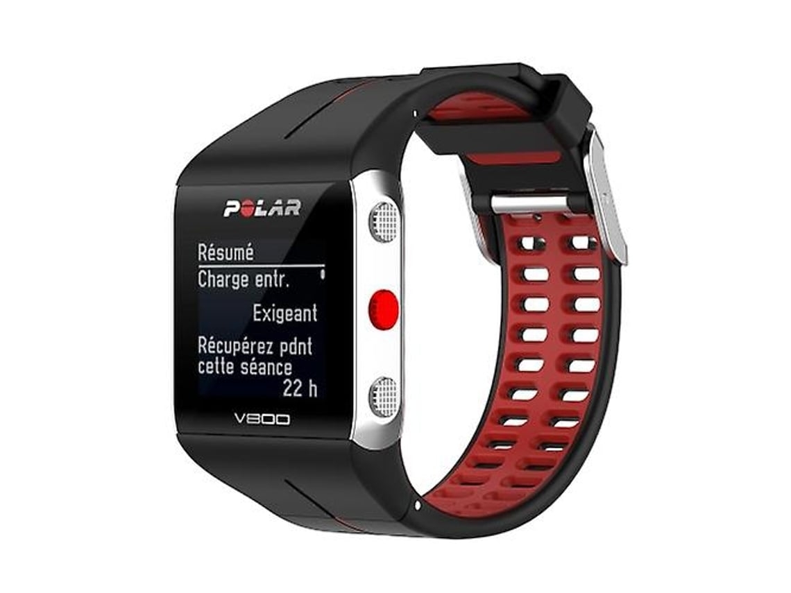 Pulseira De Relógio Gps Polar V800, Preta E Vermelha
