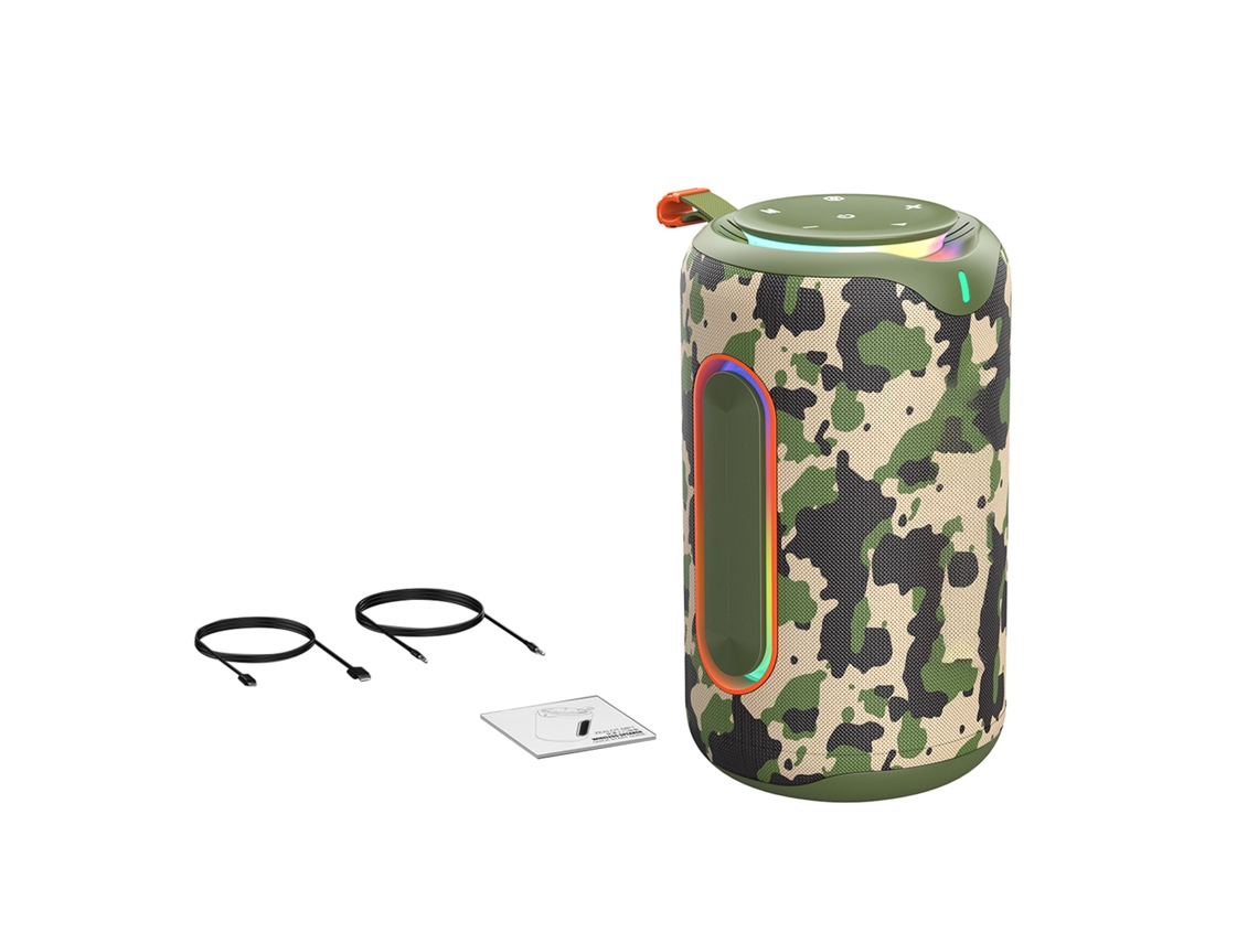 Caixa De Som Sem Fio Portátil (baixo Potente De 60w, Alto-falantes Duplos De 66mm)