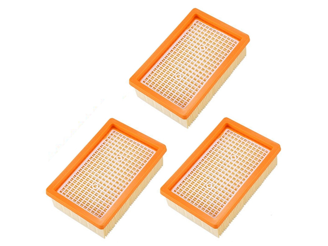 Acessório para Aspiradores KARCHER do Filtro 3 Flat-Pleated Mv4 Mv5 Mv6 Wd4 Wd5 Wd6 P Premium Wd5
