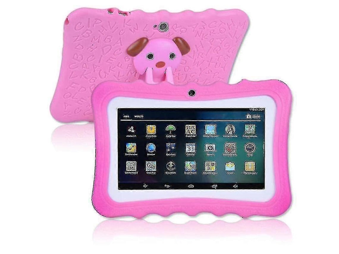 Tablet Infantil Android De 7 Polegadas Com 8 Gb De Rom, Resolução De 1024 X 600, Wi Fi, Rosa. Aquaforge