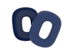 Par De Almofadas Auriculares Airpods Max Em Silicone Azul Escuro Brilvibera