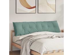 Vidaxl Travesseiro Para Costas Verde Do Mar 180 X 50 Cm