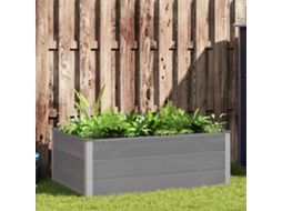 Vidaxl Canteiro Elevado Para Jardim Wpc 150x100x54 Cm Cinzento
