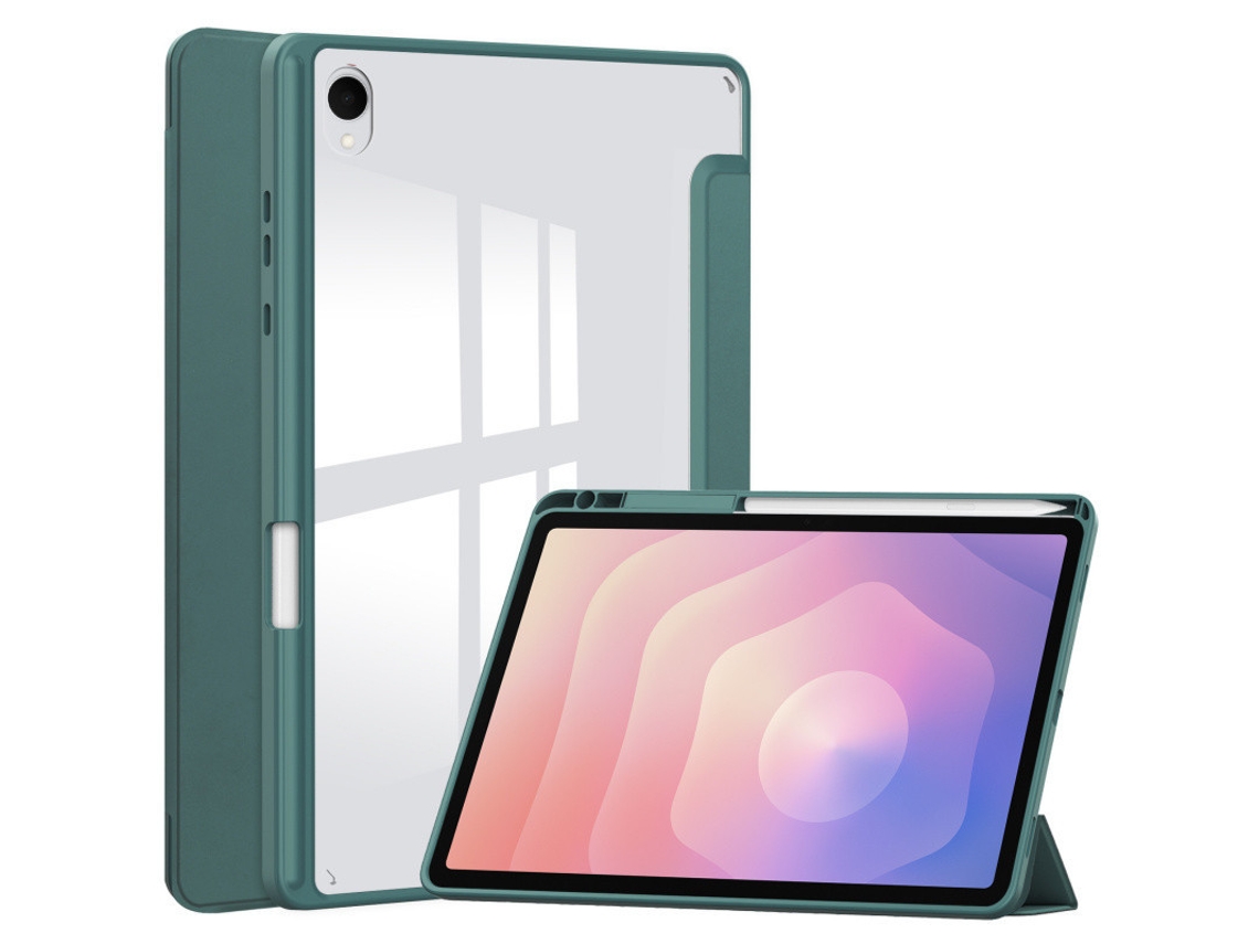 Capa Para Samsung Galaxy Tab S11 2025 Sm X730/x736b À Prova De Choque Verde Gertiz (11 Polegadas)