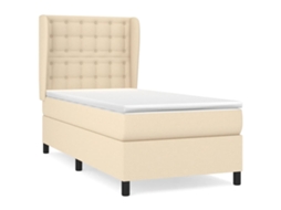Box Spring Bed, Box Spring Beds Vidaxl Creme Tecido (90 X 200 Cm)
