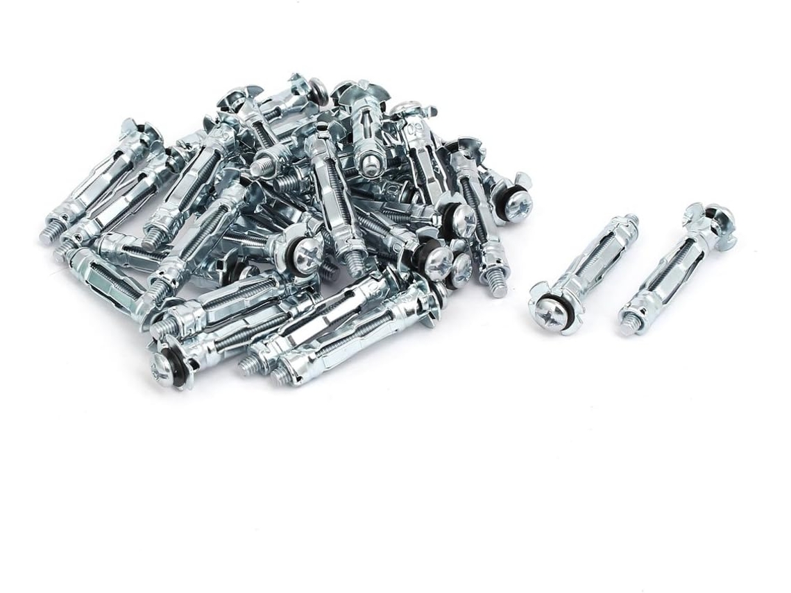 Parafusos de Expansão com Rosca M4, 30 Unid., para Paredes Ocas de 3mm a 12mm CHABERLU