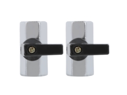 Válvula De Bola Pneumática Mini De Passagem Direta Com Rosca Dupla Fêmea G3/8in De Latão Polido 2pcs