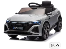 Audi Sq8 E-tron 12v Carro Elétrico Para Crianças De 1 A 5 Anos – Veículo Licenciado Oficialmente Com Bateria E Controlo Remoto &amp; Bluetooth – Cinzento