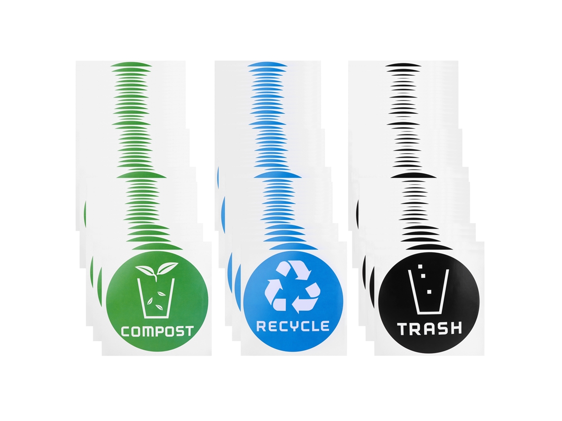 Adesivos de Lixo Reciclagem Primerox