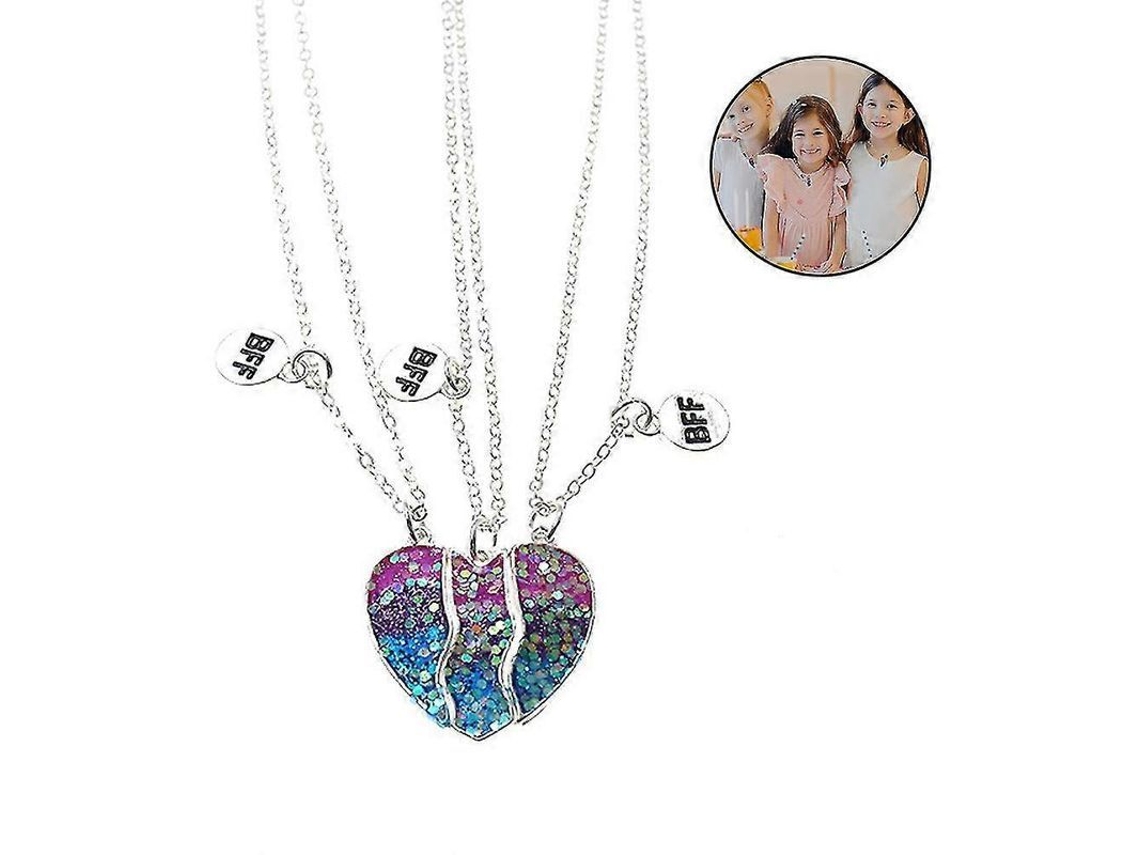 2026 1 Conjunto/3 Piezas Colar e Pulseira de Joias Grossas para Meninas e Meninos Pequenos