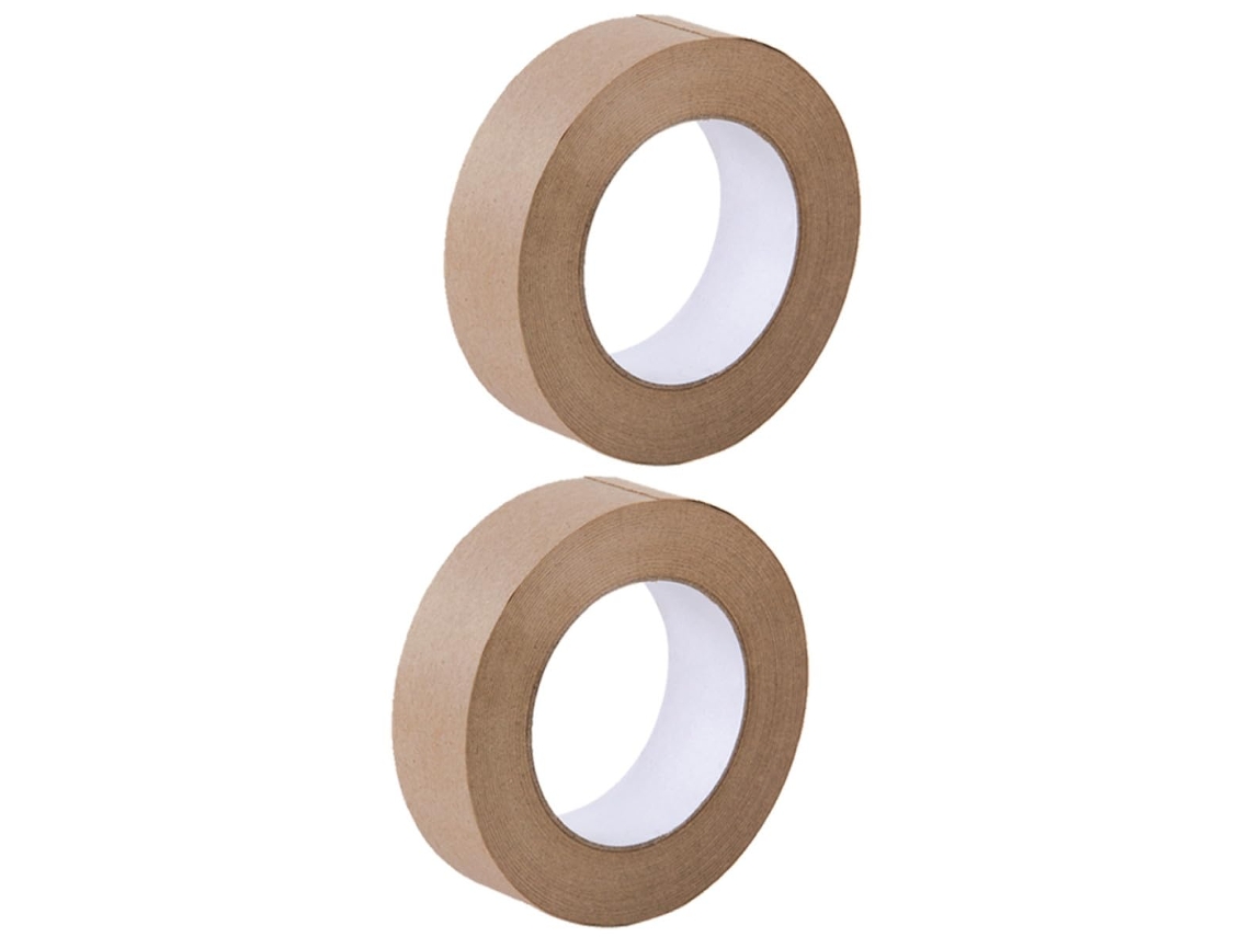 Fita Adesiva Para Prevenção De Umidade E Poeira, Papel Kraft, 2 Rolos