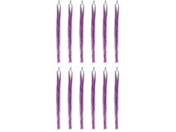2026-extensiones De Cabelo De Mechas Coloridas Com Brilho E Glitter Para Dreadlocks Roxos