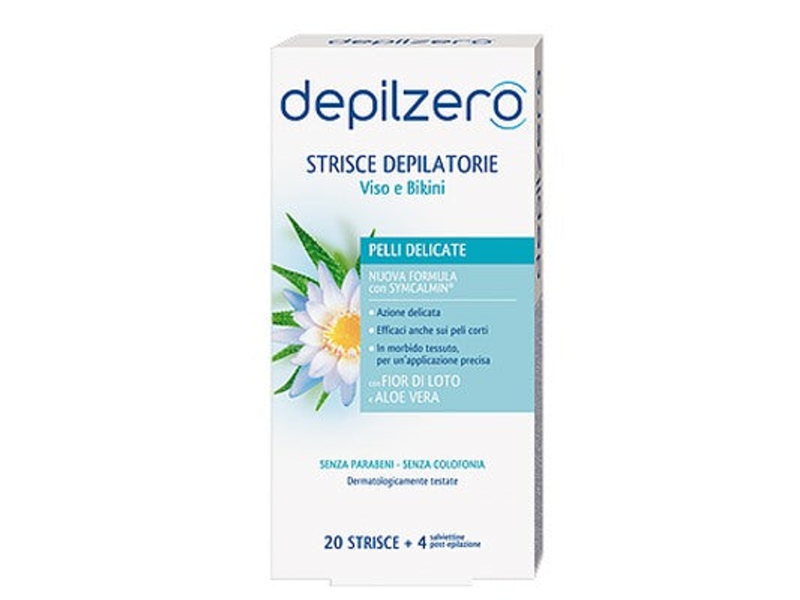 Strisce Viso E Bikini 20 Pezzi Depilzero Depilzero