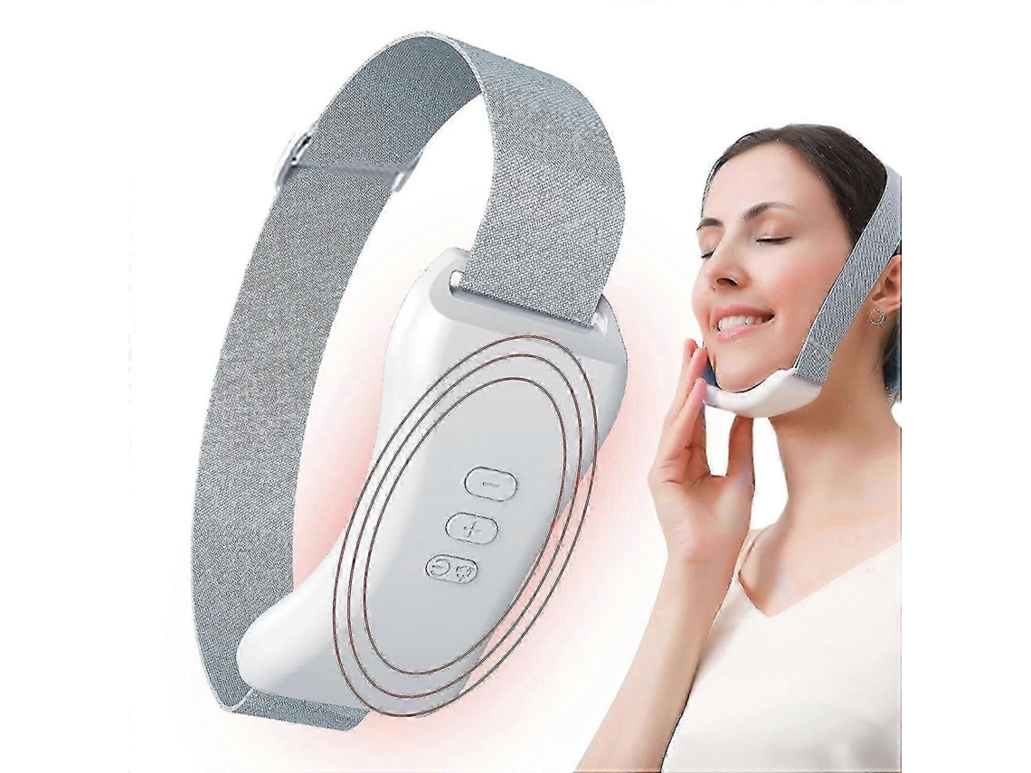 Massageador Facial Elétrico em Formato de V, Aparelho Beleza com Microcorrente Ems para Lifting, Massagea Dor Queixo Duplo GOKOCO