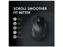 Aetheria oraimo Smartmouse P Mouse Sem Fio Anti skid Ergonomic 1200 Dpi Of m10