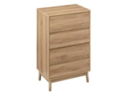 Cómoda Natural Abana FIVE Multicor (60x40x107.3cm)