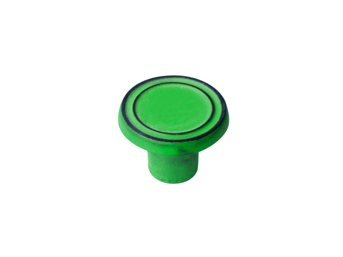 Puxador HARDWAREXCHANGE Ferro, 35mm diâmetro, verde envelhecido, conjunto de 24