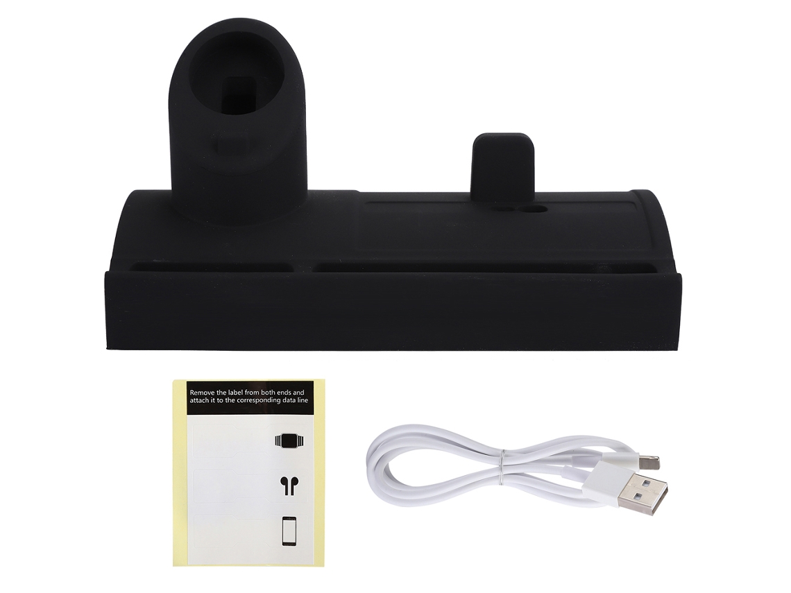 Base de carregamento compatível com iWatch5 e iPhone11 Pro, com suporte EOOCOO