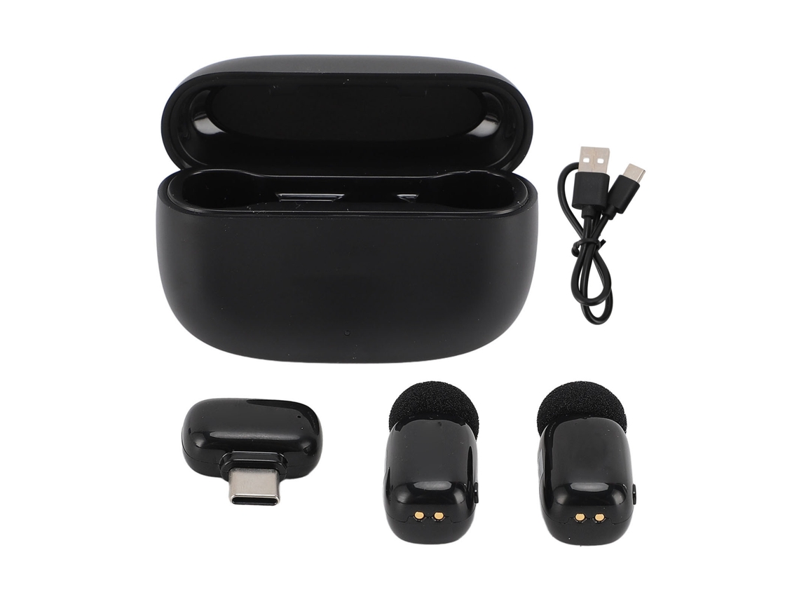 Microfone Lavalier Wireless Claro Com Cancelamento De Ruído