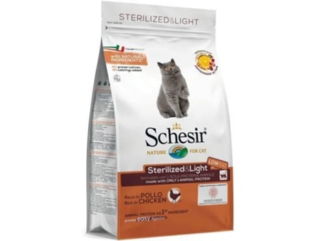 Ração para Gatos SCHESIR Sterilised&light (400 gr - Seca)