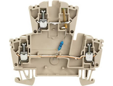 Terminal Elétrico WEIDMÜLLER WDK 2.5 LD/GN 1R 24VDC