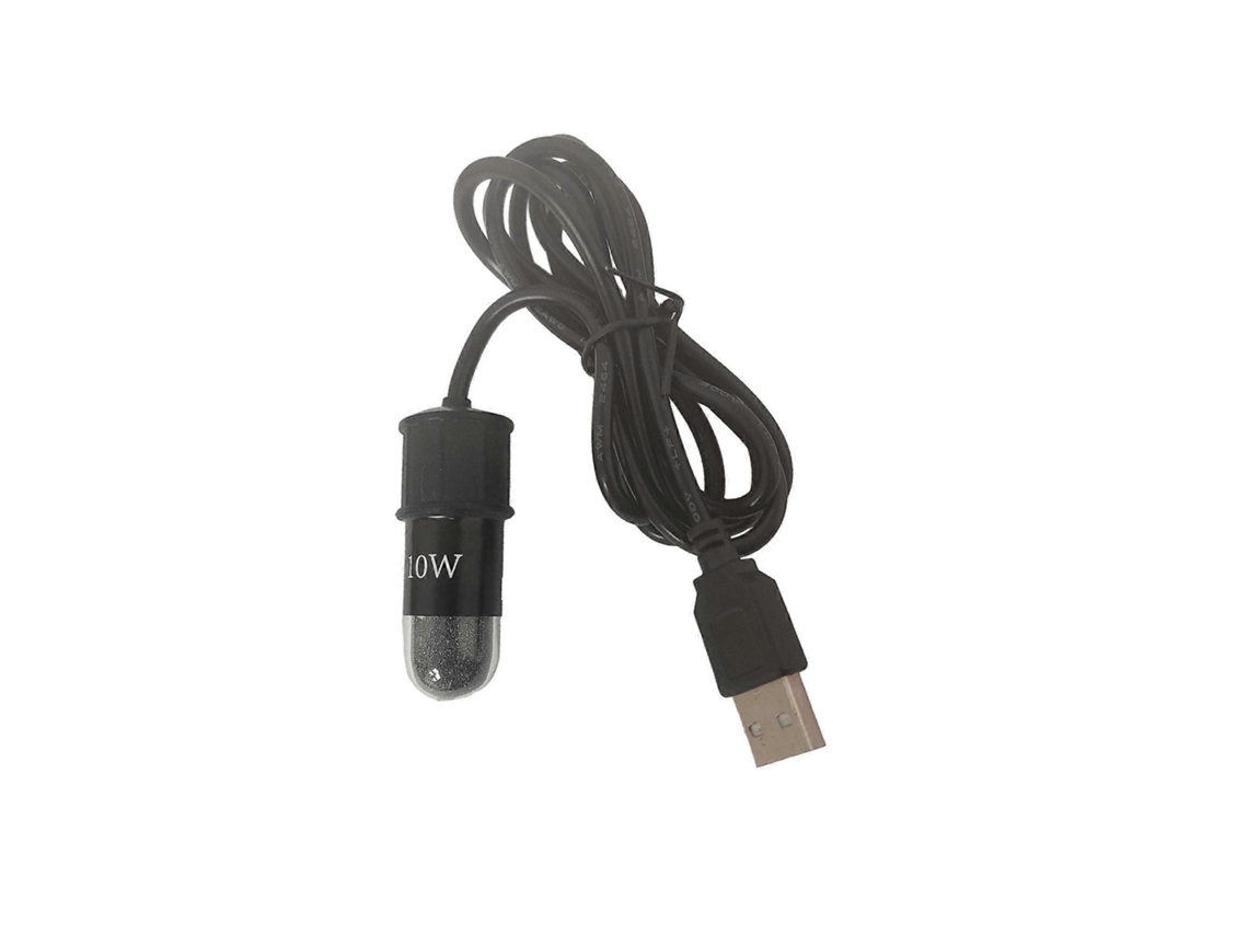 Aquecedor USB GOKOCO 10 W para peixes e tartarugas, com proteção LED e display