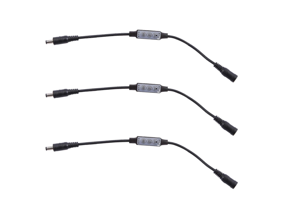 3 Mini Controles Remotos 12a 12v-24v Dimmer Para Fitas De Led Monocromáticas