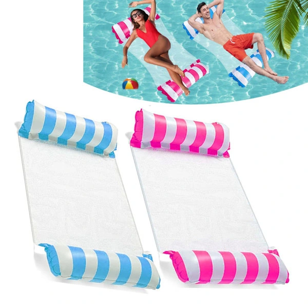 Boia Inflável Mh Para Piscina, Pacote Com 2 Unidades, 4 Em 1, Colchão Inflável Flutuante