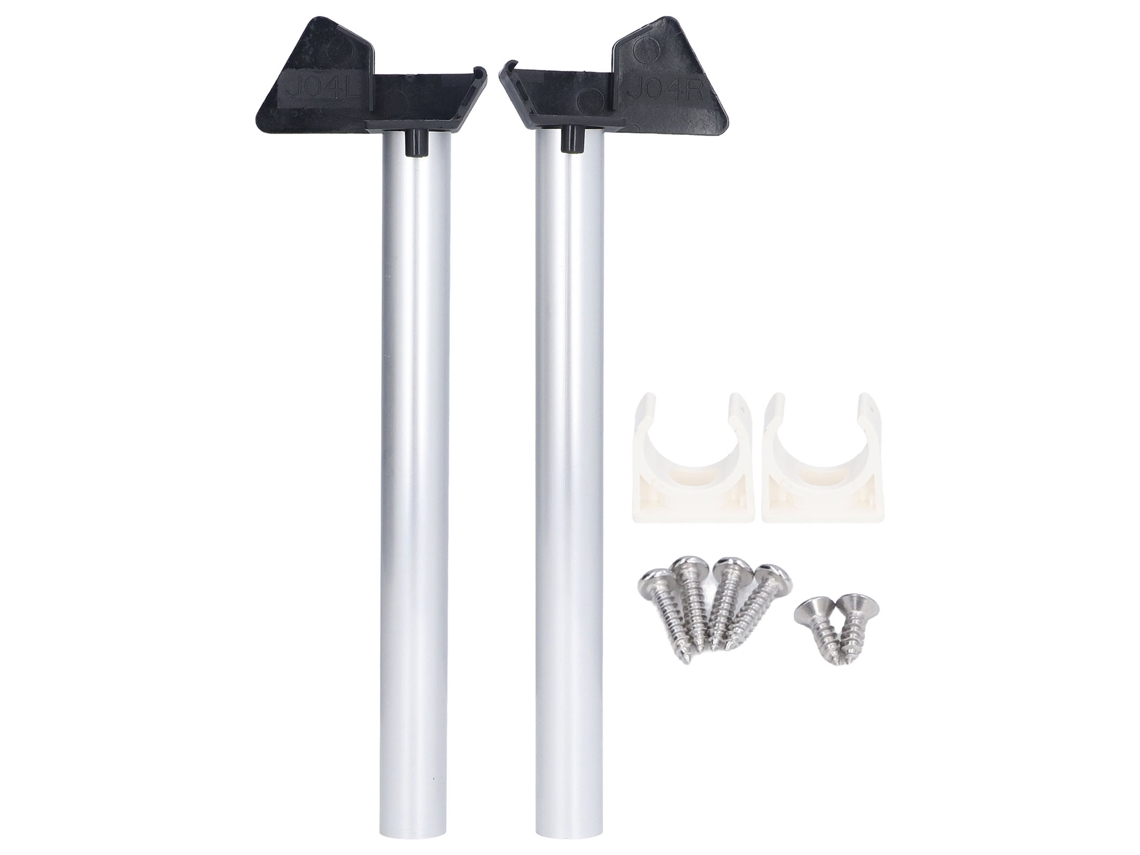 Kit de Drenagem de Chuvas para Estufa 2 Peças Canos de Descarregamento Prata Pvc e Alumínio S/MARCA