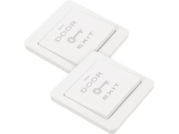 Botão De Saída Levemolo Pp, 2 Peças, Porta Placa De Parede, Design Em Grade, Prático E Conveniente Controle De
