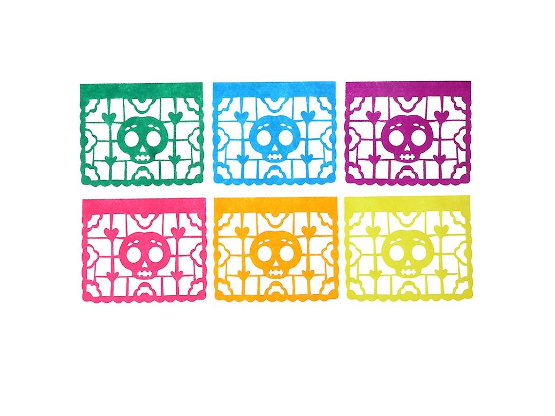 6Pcs Mexicano Papel ALLINLESS