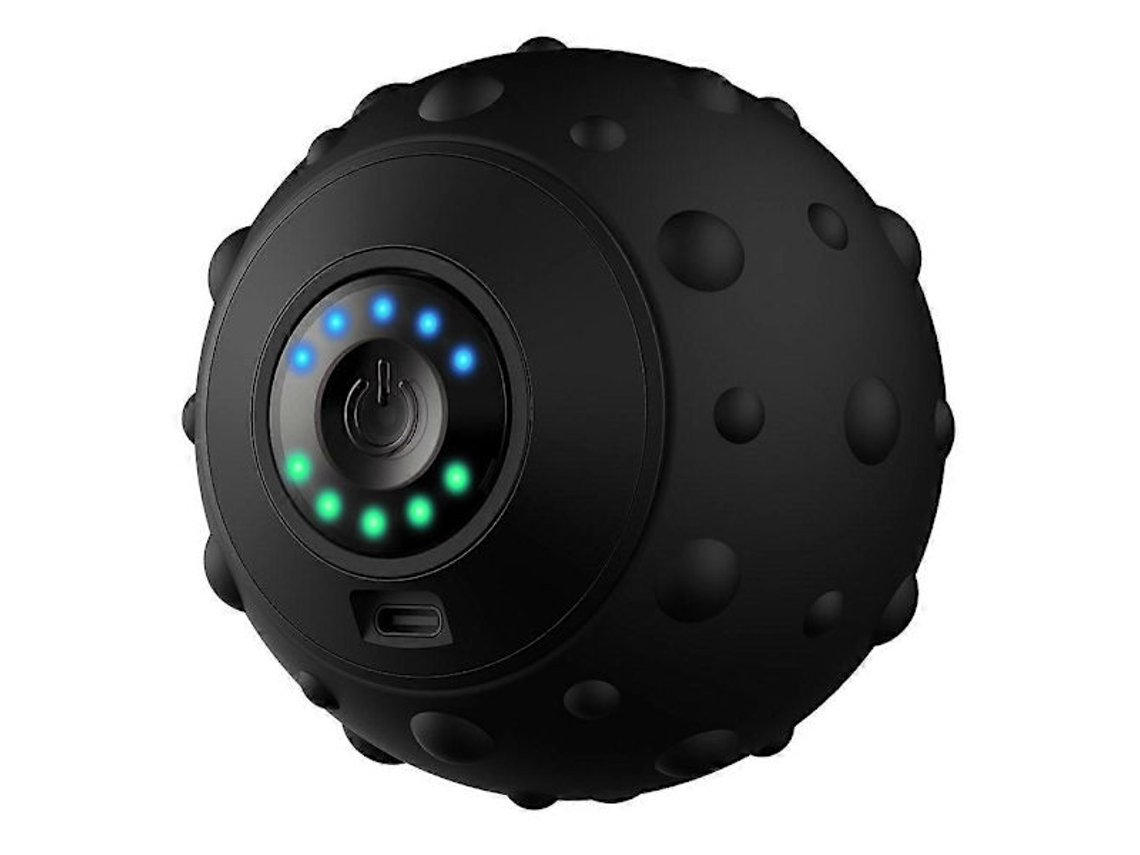 Bola Massagem Miofascial Silicone Preto Ioga Fitness Relaxamento Muscular