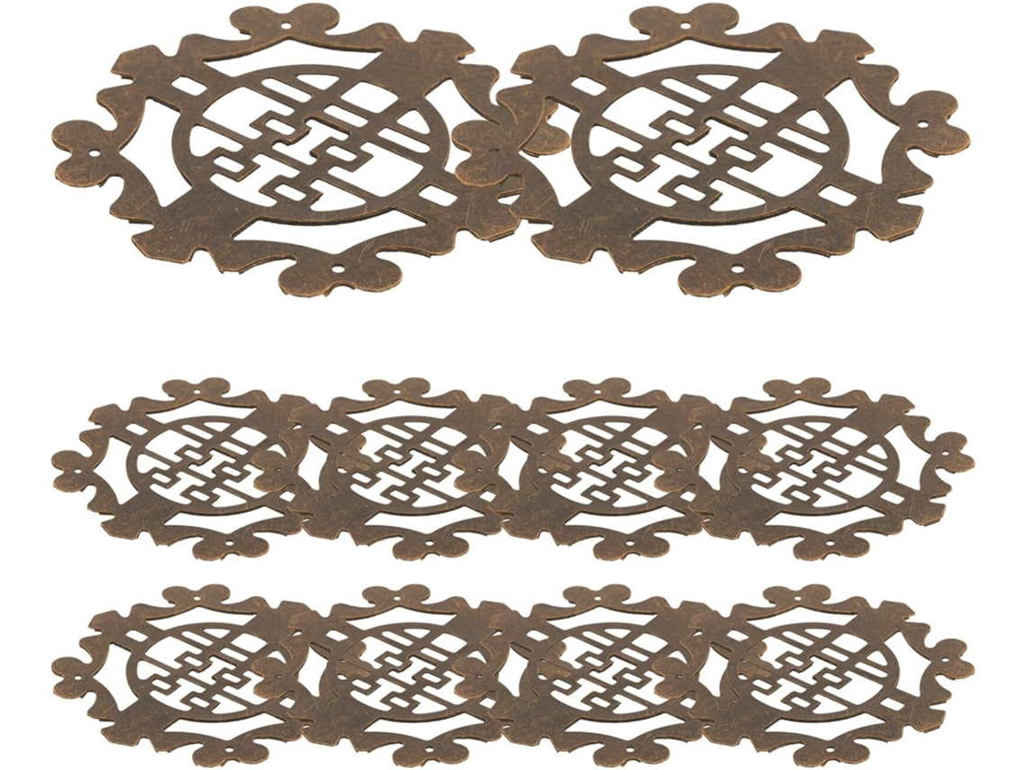 Aplique Decorativo Em Ferro Entalhado Housoutil, Estilo Chinês Xi, Para Cantos De Móveis, Moldura De Canto Decorativa