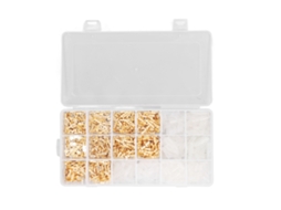 Kit De 1000 Terminales Lâmina Macho Fêmea De Ouro Com Isolação Pvc Retardante À Chama