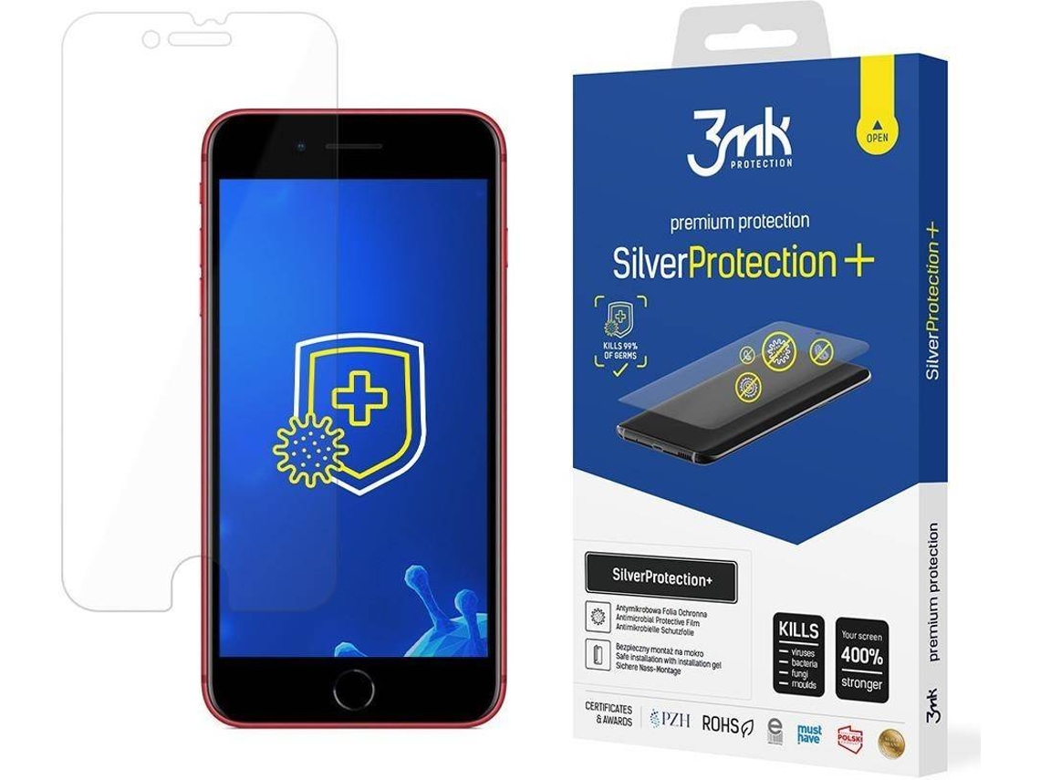 Película Vidro Temperado Apple iPhone 8 Plus 3MK Antibacteriana