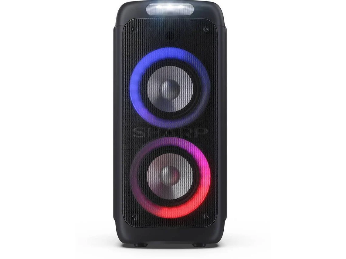 Coluna SHARP PS-949 Party Box Street Beat (Outlet Caixa Aberta - 132 W - Autonomia: 12 horas - Preto)