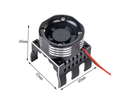 Ventoinha Resfriamento Motor Carro Controle Remoto Led 42mm