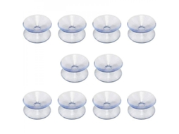2026 puxadores de Vácuo Duplos Pacote de 10 20mm Silicone Transparente Anti deslizante para Mesa de Vidro Espelhos Janelas