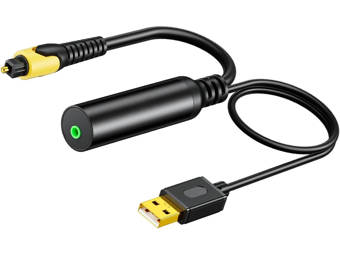 Cabo Usb Spdif Conversor De Áudio Digital Para Analógico Com