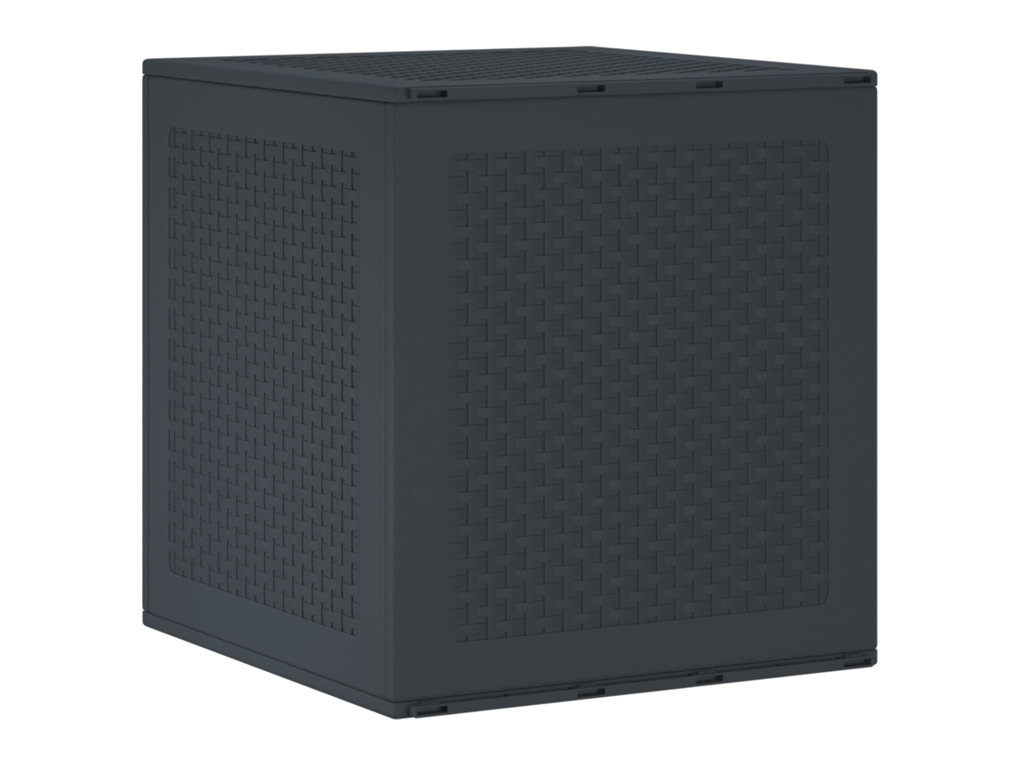 Vidaxl Caixa De Armazenamento Antracite 55 X 53 X 57 Cm Polipropileno