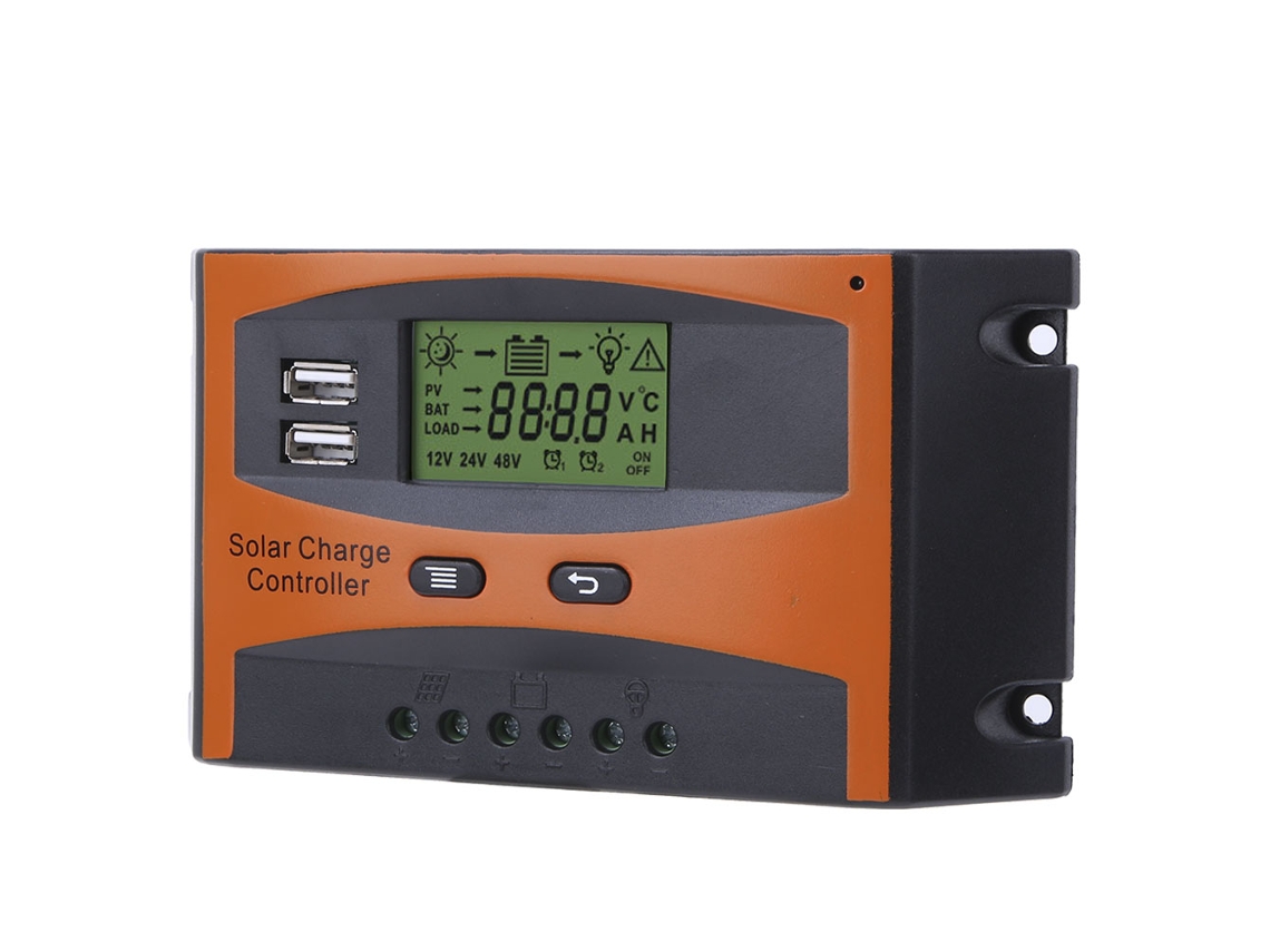 Controlador De Carga Solar Pwm Laxiscreed 12/24v Com Reconhecimento Automático De Painéis Solares