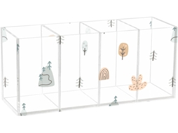 Organizador de Lápis em Acrílico Frodotgv, Design Personalizado, Paisagem Montanha, Árvores, para Quarto, Escr