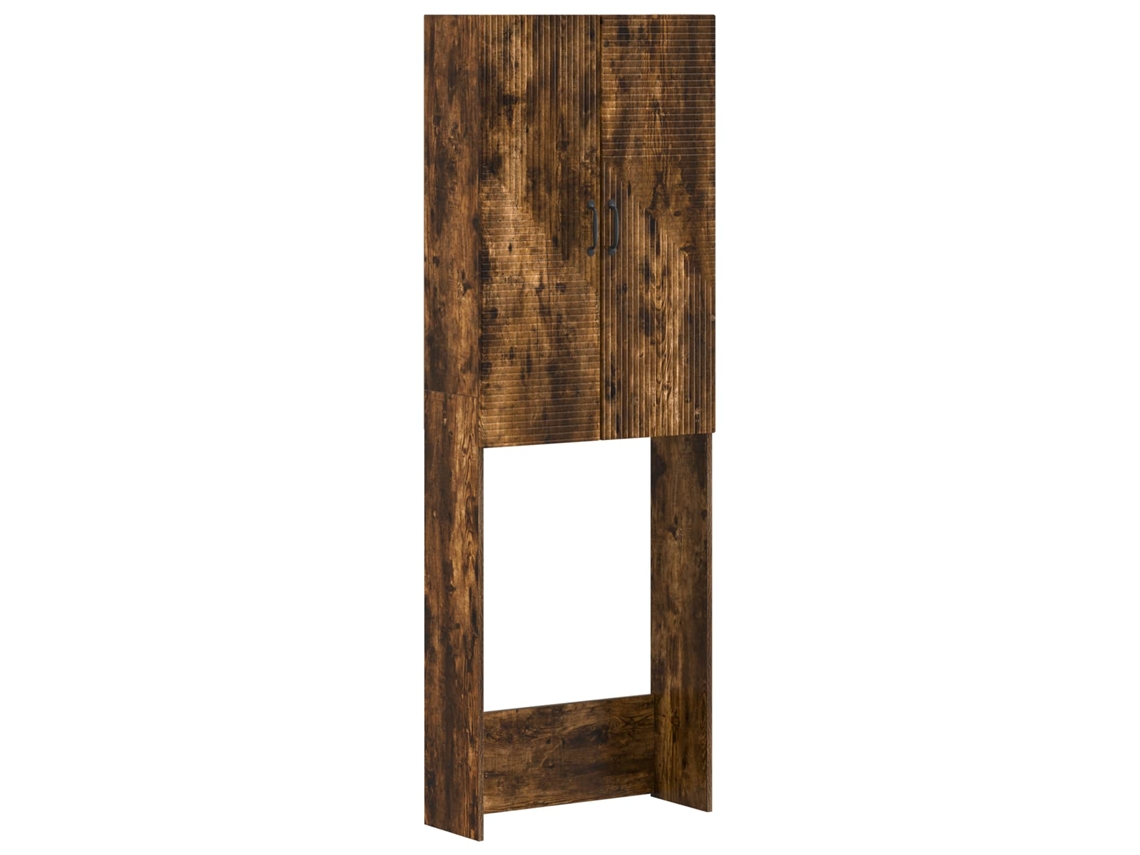 Vidaxl Armário De Banheiro Haarlem Carvalho Fumado 66 X 25,5 X 190 Cm