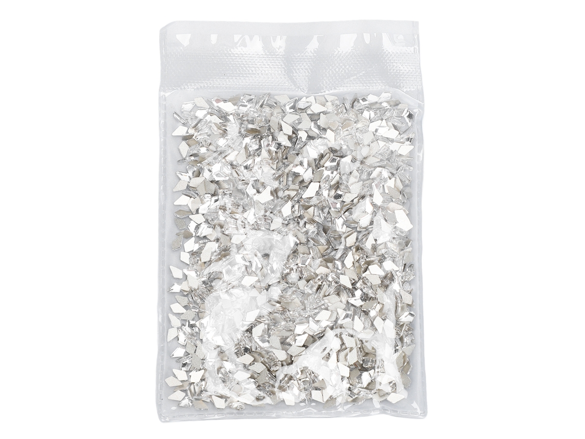 Set De Strass Para Uñas Artísticas Piedras Cristal Transparentes Brillantes Con Fondo Plano Para Manualidades De Uñas Y Maquillaje