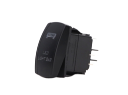 Interruptor De Barra De Luz Led De Alta Potência 5pin 12v/24v Para Caravana Barco Abs Resistente -40°c A 85°c