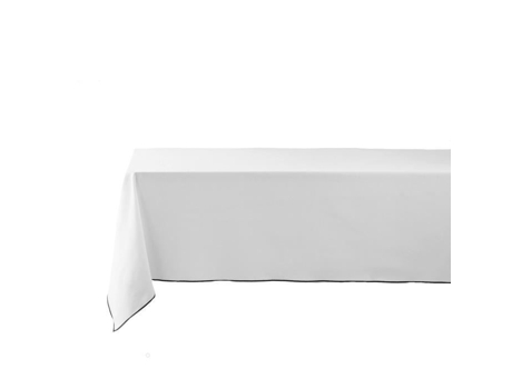 Toalha de Mesa DOUCEUR DINTERIEUR Retangular Reciclado Suavidade Interior Algodão Branco (240.0x140.0x0.2 cm)
