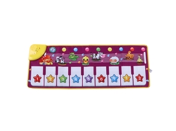 Tapete Musical Eletrônico com Teclado para Crianças, Tapete de Piano Interativo, Jogo de Música com Animais