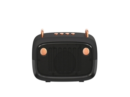 Novo Alto falante Bluetooth Portátil Criativo Bs32d com Desenho Animado MDUG (preto)