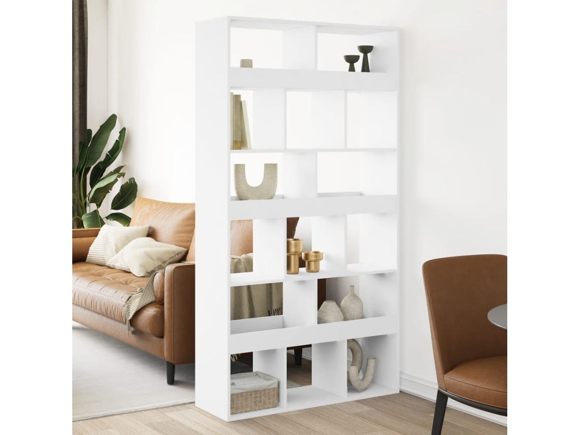 Vidaxl Divisória 100x33x187,5 Cm Derivados De Madeira Branco
