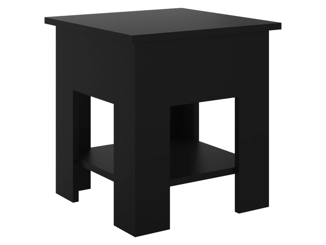 Coffee Table, Coffee Tables Vidaxl Preto Madeira Processada (40 X 40 X 42 Cm)